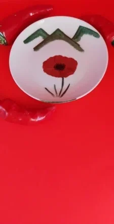 ASSIETTE 15 CM COQUELICOT