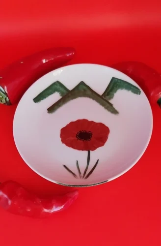 ASSIETTE 15 CM COQUELICOT