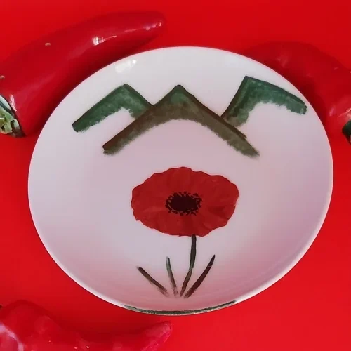 ASSIETTE 15 CM COQUELICOT