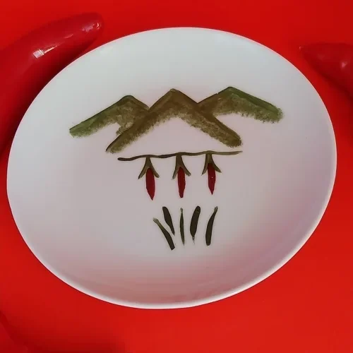 ASSIETTE 15 CM PIMENT