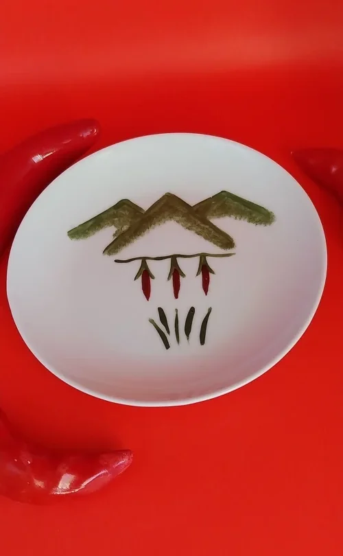 ASSIETTE 15 CM PIMENT