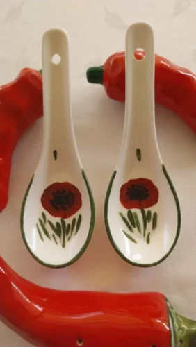 CUILLERES TAPAS COQUELICOT