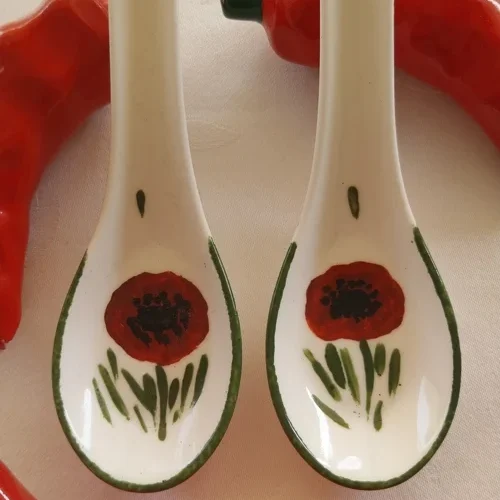 CUILLERES TAPAS COQUELICOT