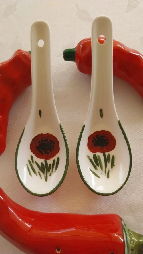 CUILLERES TAPAS COQUELICOT