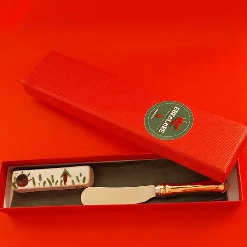 ENSEMBLE PORTE-COUTEAU COCCINELLE