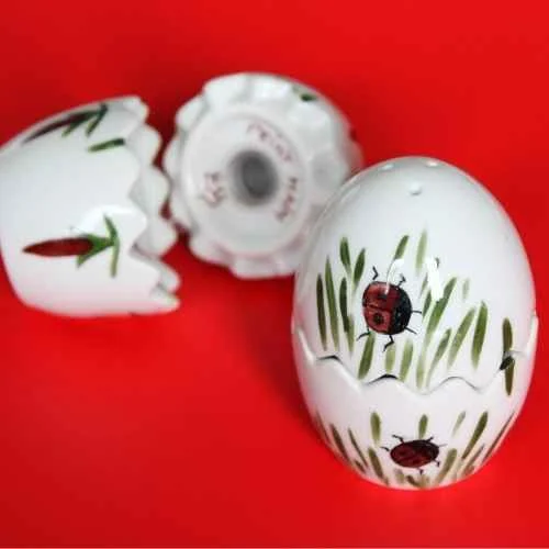 OEUF DUO SEL/POIVRE COCCINELLE