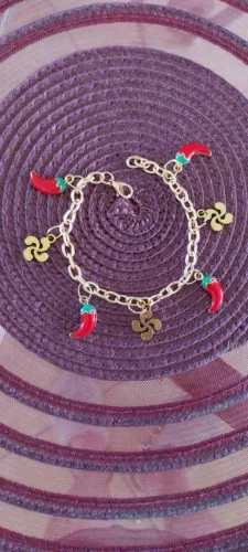 BRACELET DORE LAUBURU PIMENT