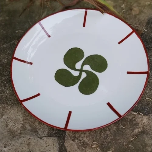 ASSIETTE 27,5CM LAUBURU VERT