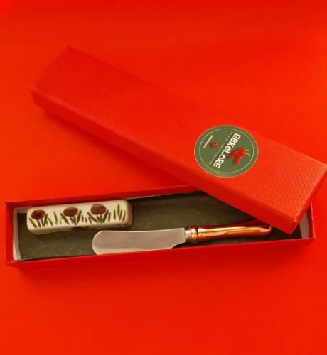 ENSEMBLE REPOSE-COUTEAU COQUELICOT