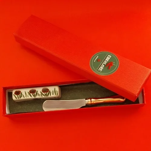 ENSEMBLE REPOSE-COUTEAU COQUELICOT