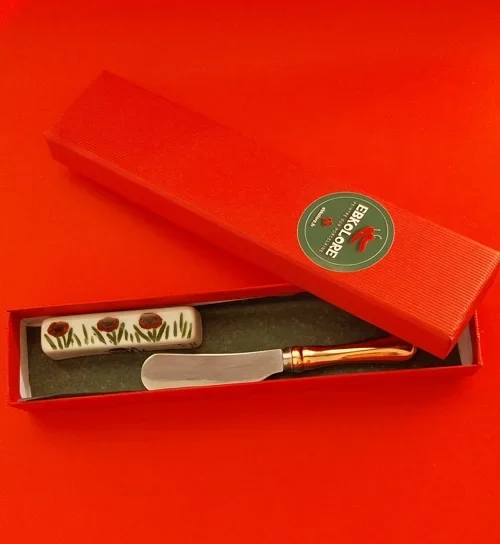 ENSEMBLE REPOSE-COUTEAU COQUELICOT