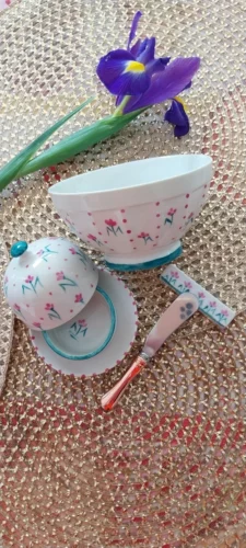 ENSEMBLE FLEUR-BLEUE 4 PIECES