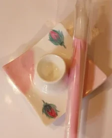 BOUGEOIR RUSTIQUE ROSE